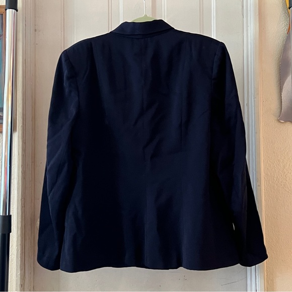 Berk’s Green Bay, Wisconsin Vintage 1940s/50s Suit Coat, Navy Blue, Size L/XL - Picture 2 of 10